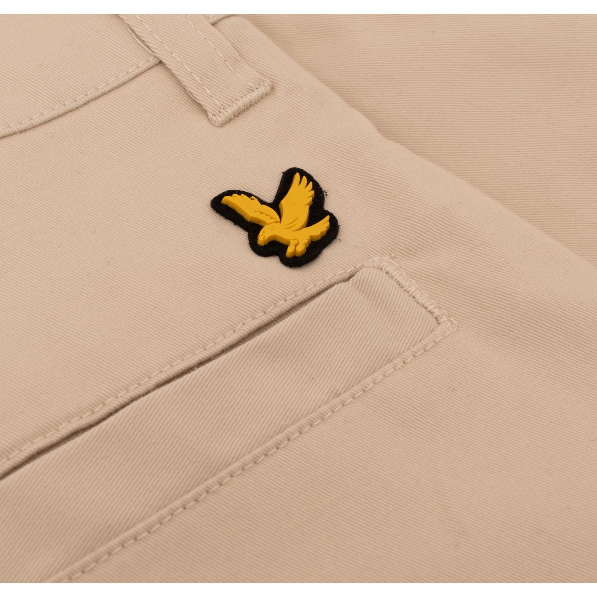 Lyle & Scott Course Stretch Chino Mens Shorts Sesame